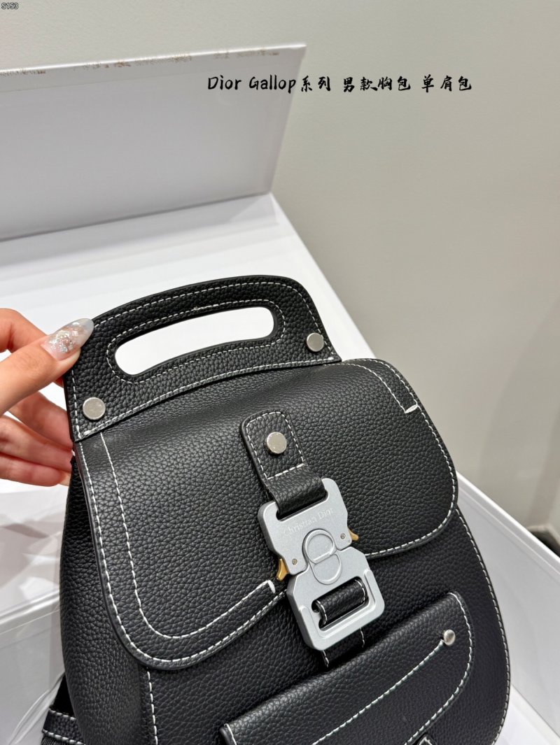 Dior Gallop Series Black Leather Crossbody Bag view