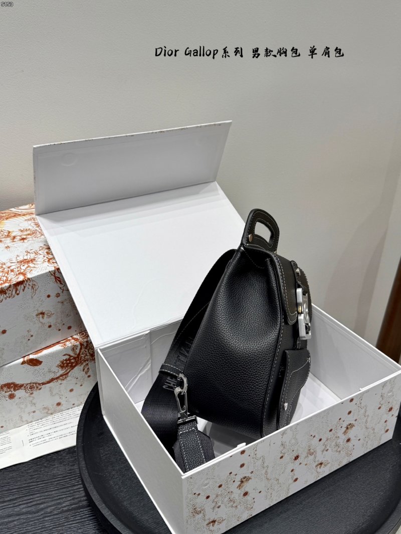 Dior Gallop Series Black Leather Crossbody Bag view