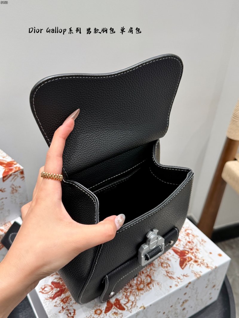 Dior Gallop Series Black Leather Crossbody Bag view