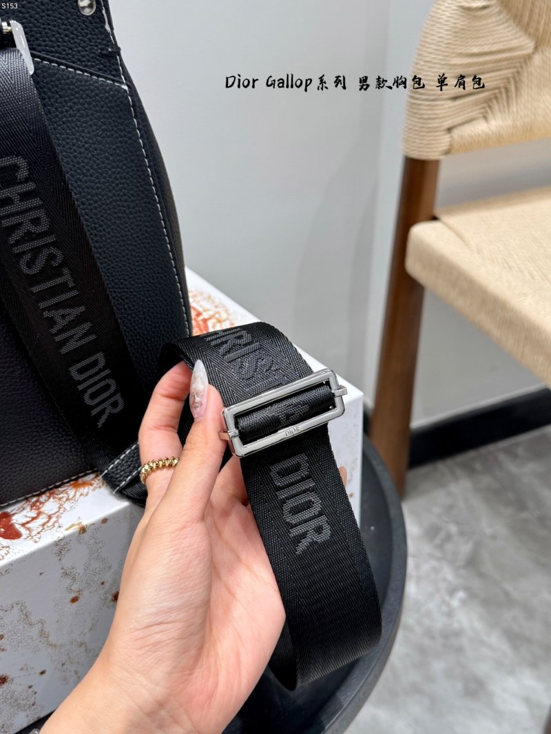 Dior Gallop Series Black Leather Crossbody Bag view