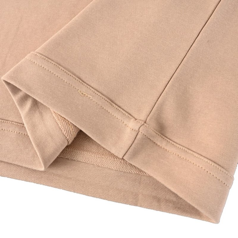 Beige Oversized Short Sleeve T-Shirt with Chest Pocket view