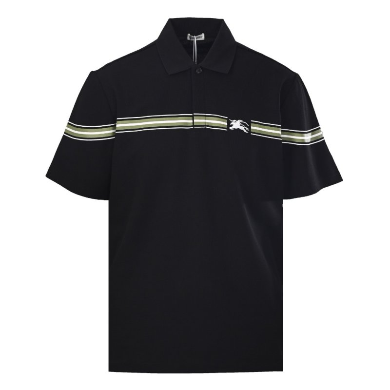 Lacoste Navy Polo Shirt with Stripe Detail view