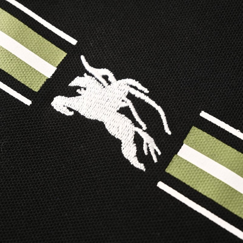 Lacoste Navy Polo Shirt with Stripe Detail view