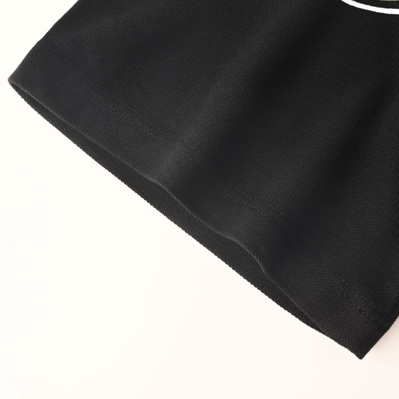 Lacoste Navy Polo Shirt with Stripe Detail view