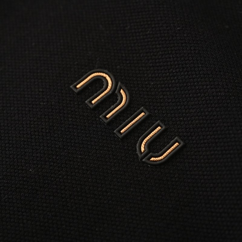 Miu Miu Black Short Sleeve Polo Shirt view