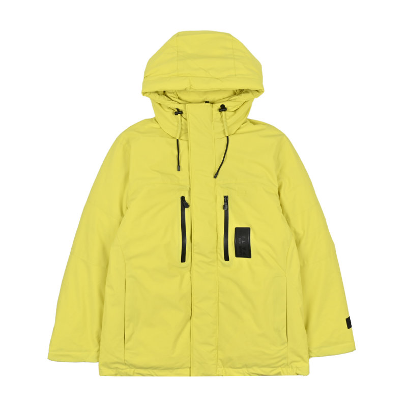Neon Yellow Premium Down Puffer Jacket view
