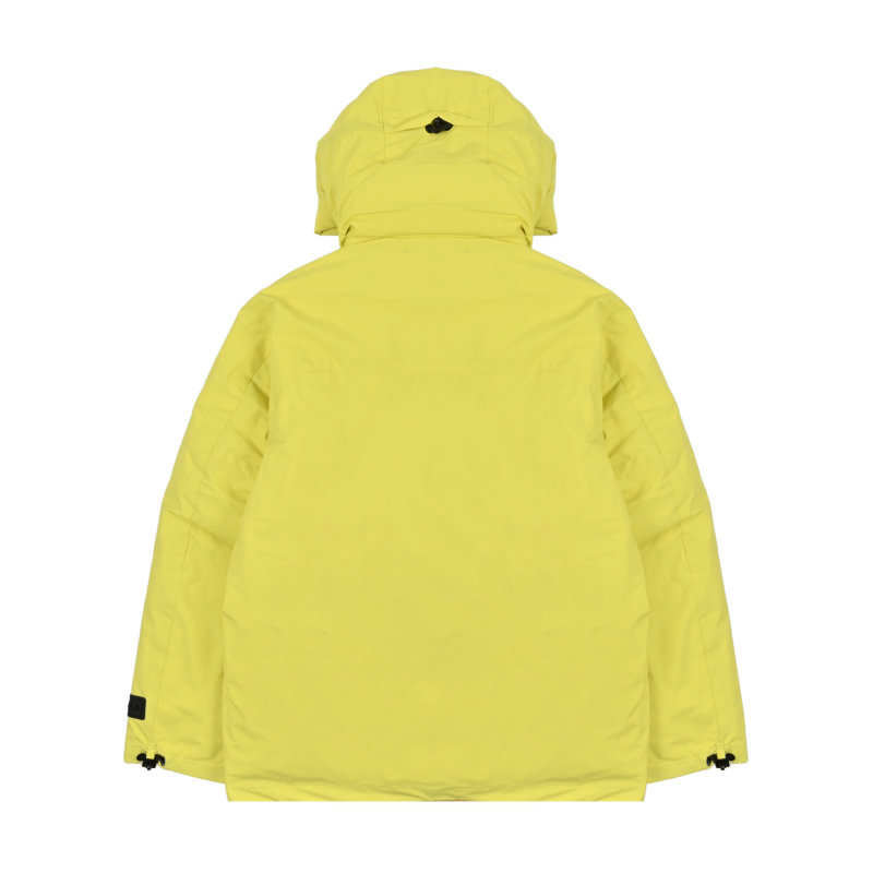 Neon Yellow Premium Down Puffer Jacket view