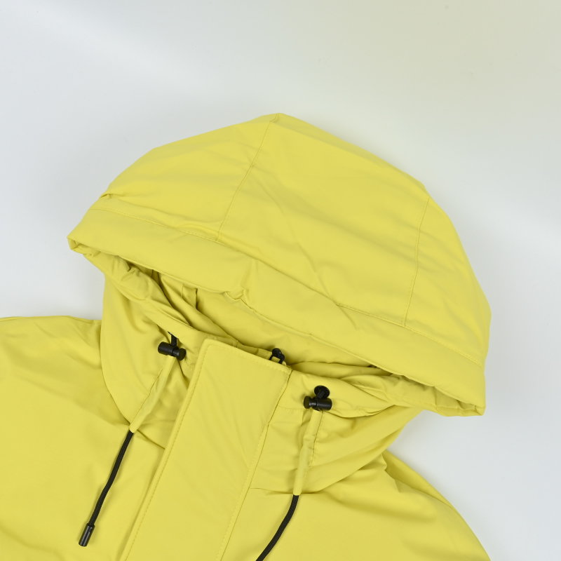 Neon Yellow Premium Down Puffer Jacket view