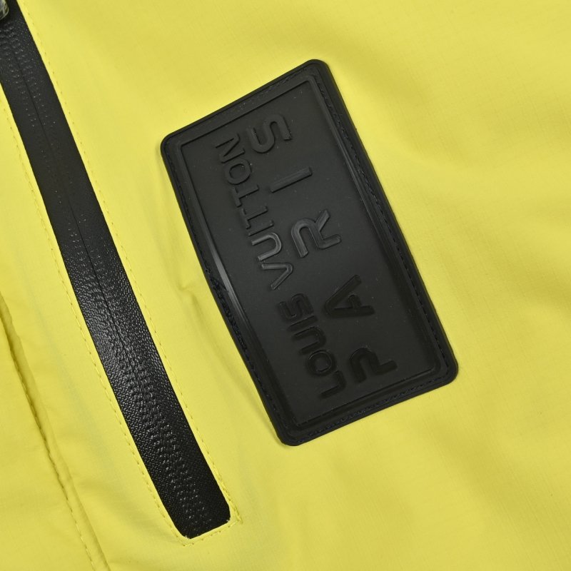 Neon Yellow Premium Down Puffer Jacket view