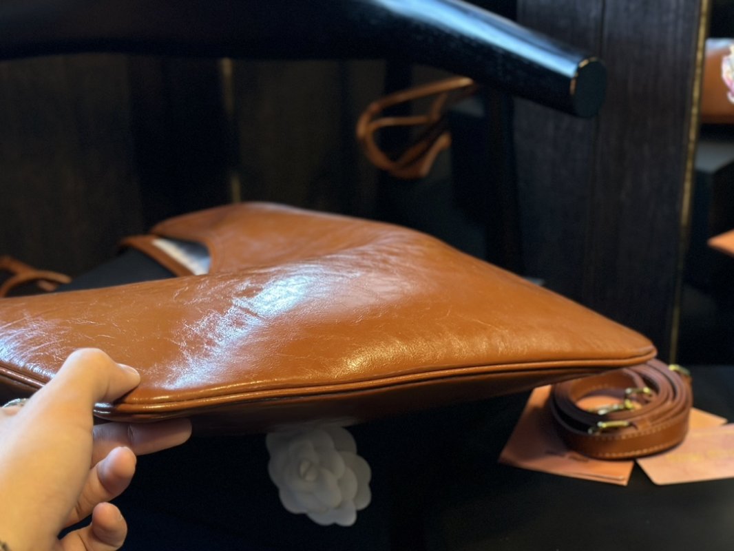 Miu Miu Cognac Leather Tote Bag 30cm view