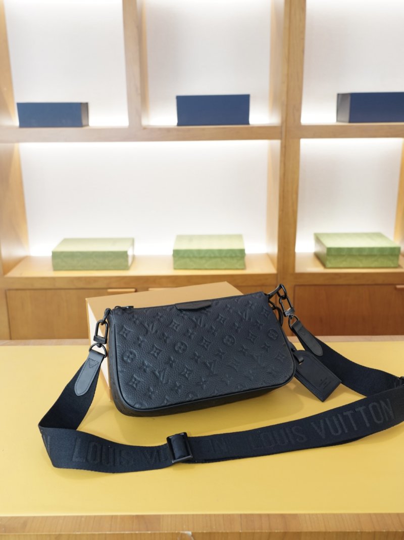 Louis Vuitton Monogram Shoulder Bag Black