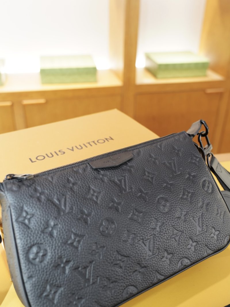 Louis Vuitton Monogram Shoulder Bag Black view
