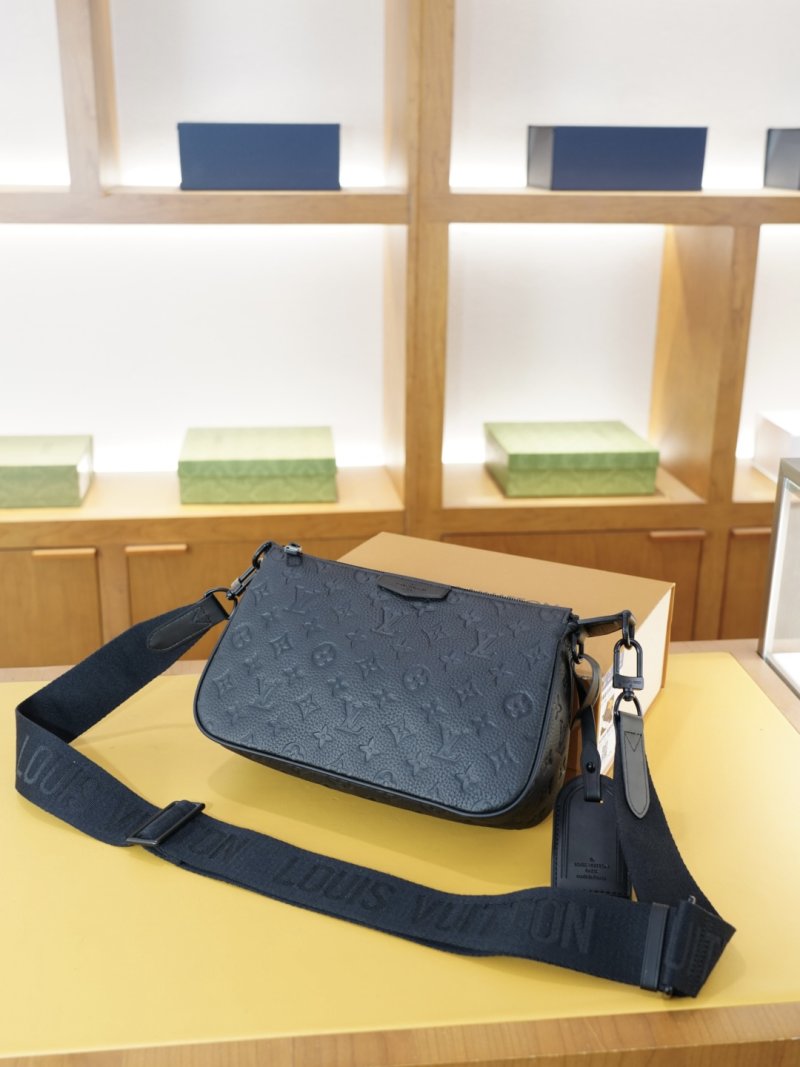 Louis Vuitton Monogram Shoulder Bag Black view