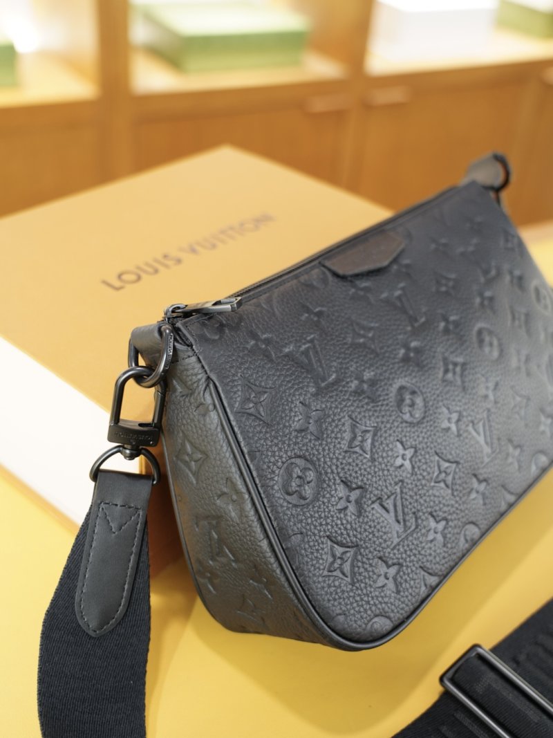 Louis Vuitton Monogram Shoulder Bag Black view
