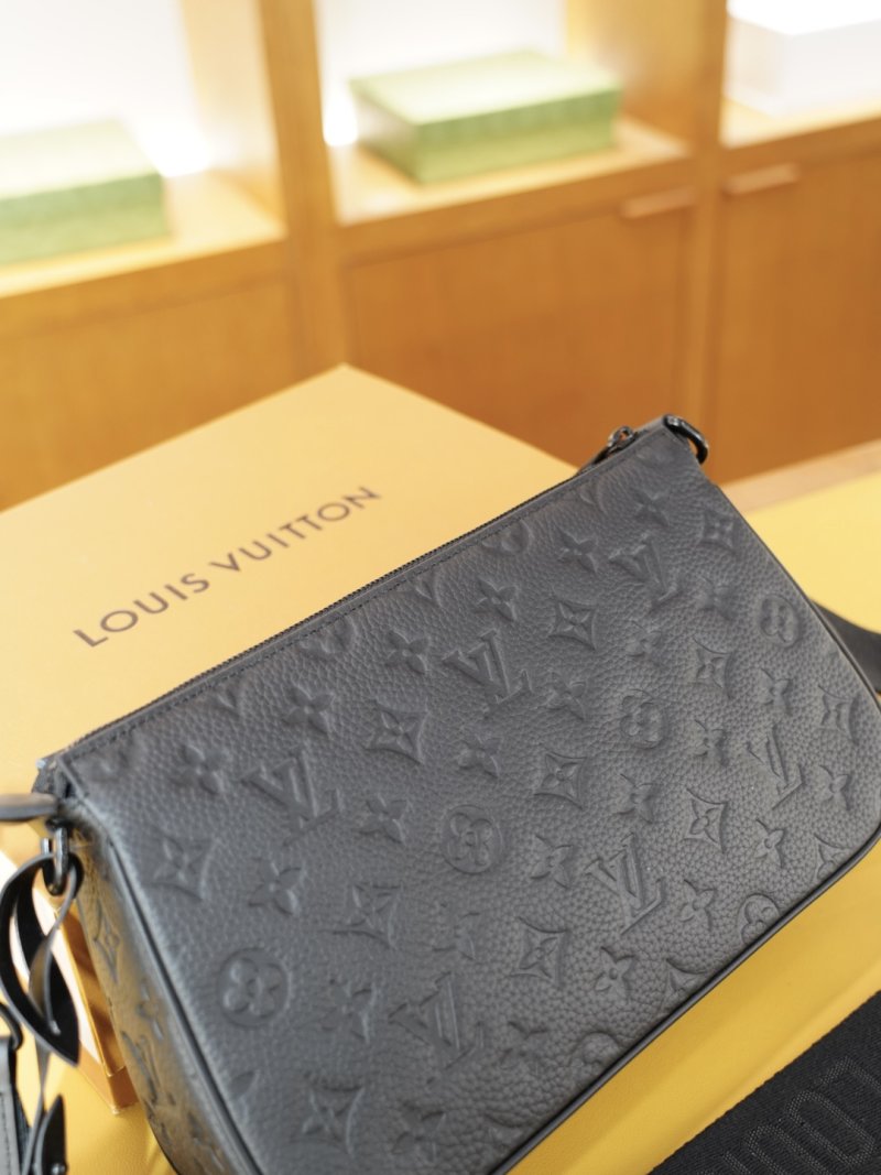 Louis Vuitton Monogram Shoulder Bag Black view
