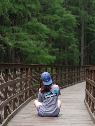 Patagonia Logo T-Shirt Lavender view 3