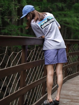 Patagonia Logo T-Shirt Lavender view 4