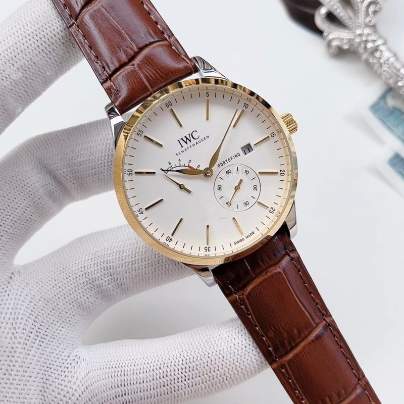 IWC Portugieser Chronograph Two-Tone Silver Dial Watch
