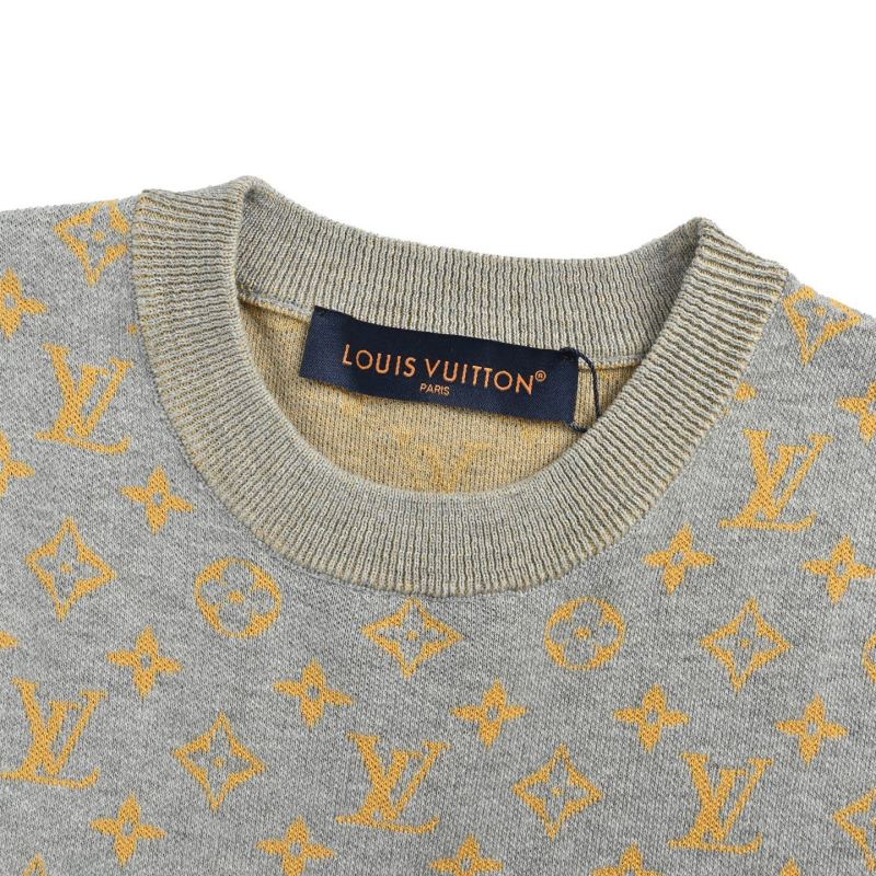 Grey & Gold Floral Print Short Sleeve T-Shirt view