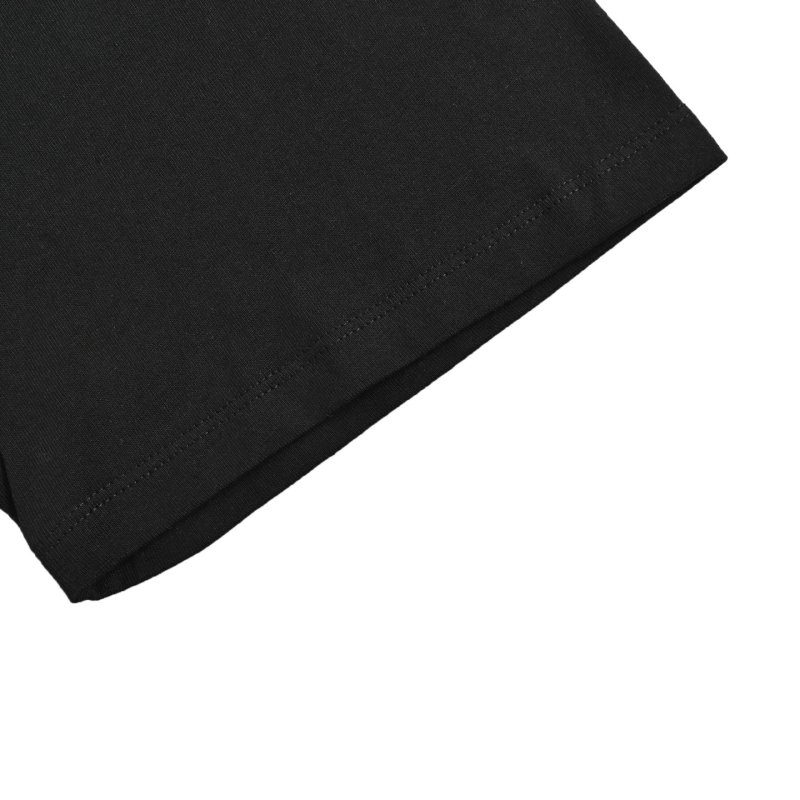 Black Oversized T-Shirt with Textured Arrow Back Print view