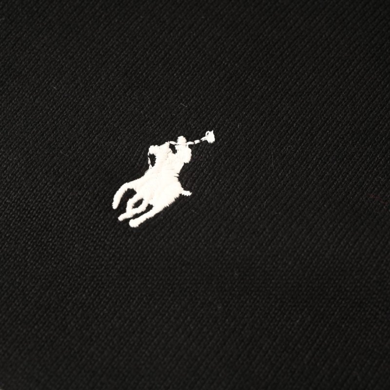 Polo Ralph Lauren Black White Striped Polo Shirt view