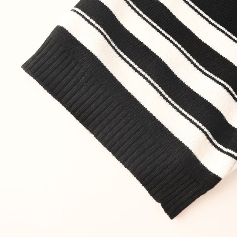 Polo Ralph Lauren Black White Striped Polo Shirt view