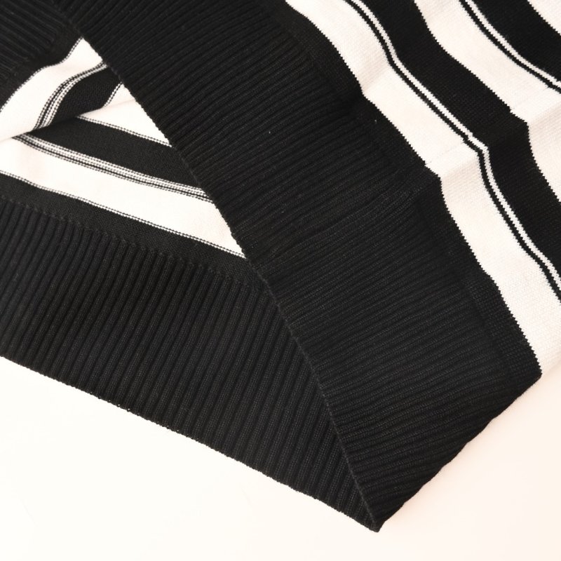 Polo Ralph Lauren Black White Striped Polo Shirt view