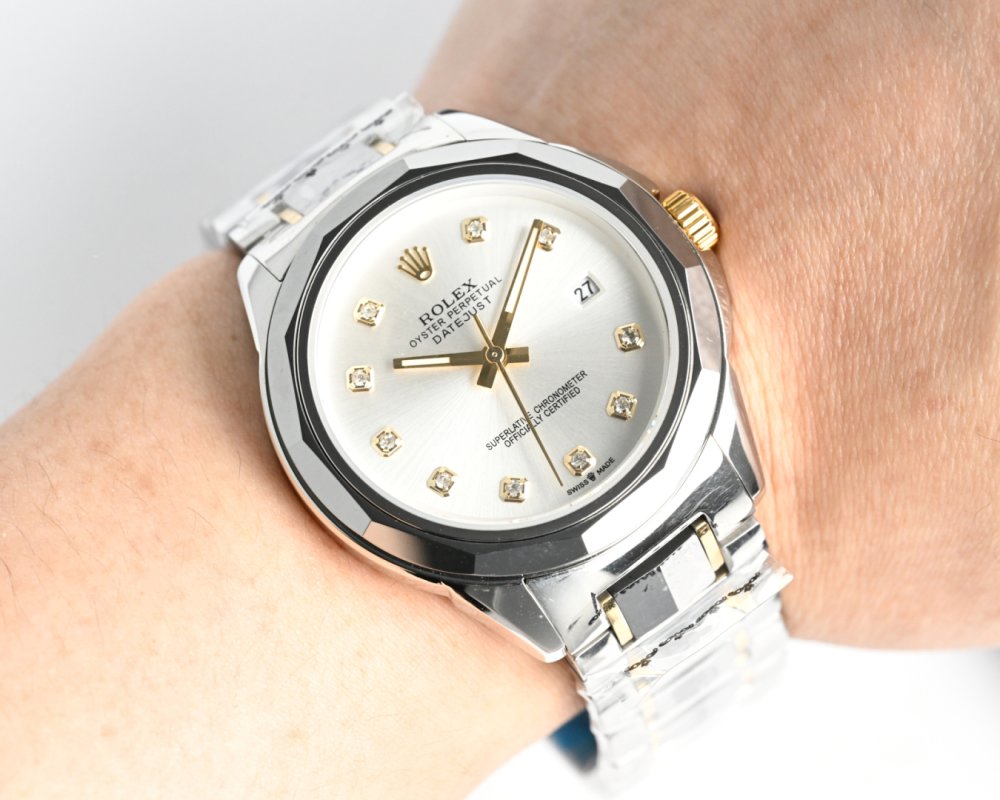 Rolex Datejust Silver Gold Two-Tone Automatic Watch