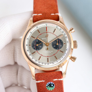 Breitling Navitimer Chronograph 42mm White Dial Rose Gold view 5