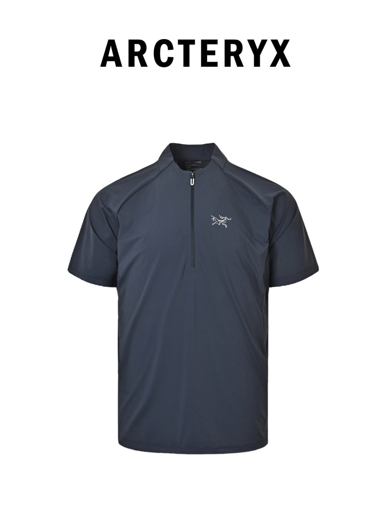Arc'teryx Navy Short-Sleeve Quarter-Zip T-Shirt view