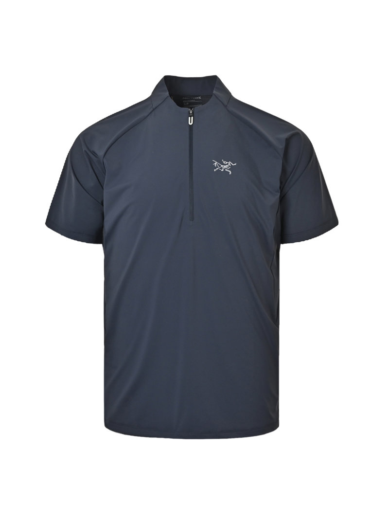 Arc'teryx Navy Short-Sleeve Quarter-Zip T-Shirt view