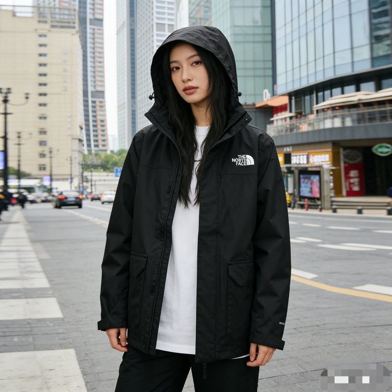 The North Face Black Lightweight Windbreaker Jacket view