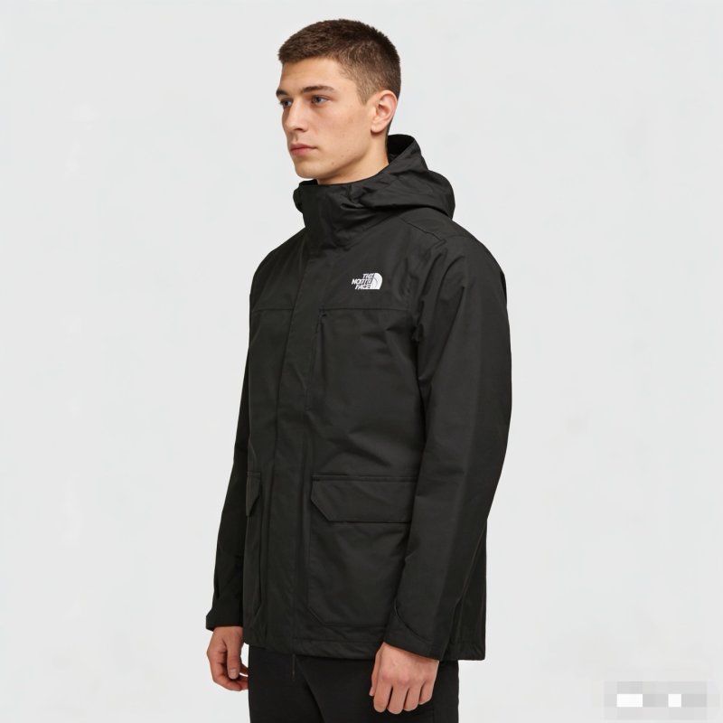 The North Face Black Lightweight Windbreaker Jacket view