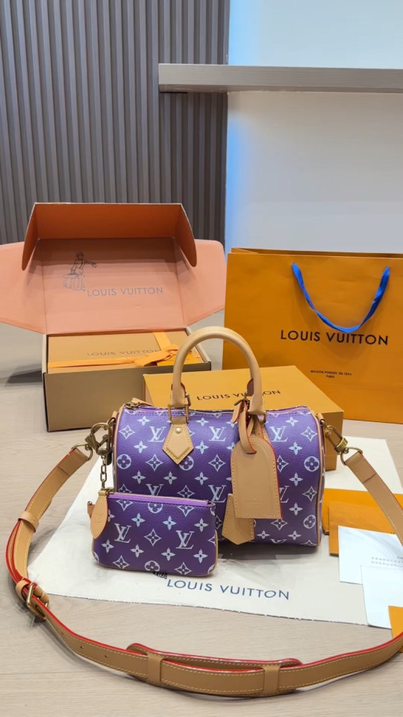 Louis Vuitton Monogram Canvas Purple Crossbody Bag