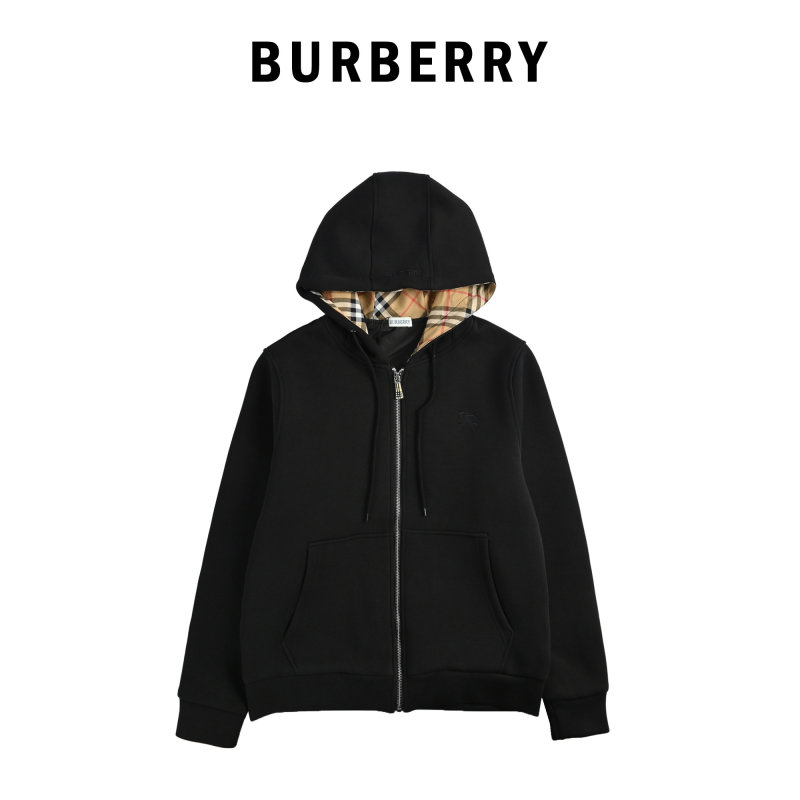 Black & Yellow Plaid Reversible Hooded Jacket view
