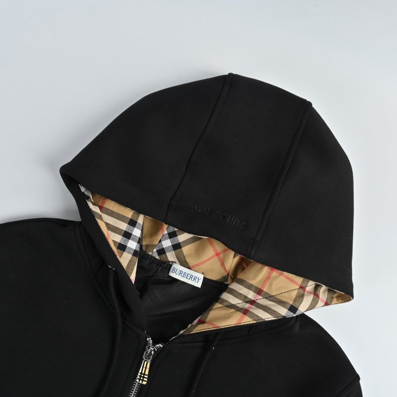 Black & Yellow Plaid Reversible Hooded Jacket view