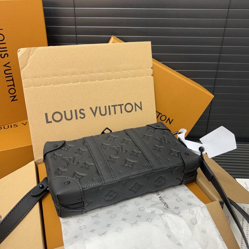 Louis Vuitton Soft Trunk Monogram Crossbody Bag Black view