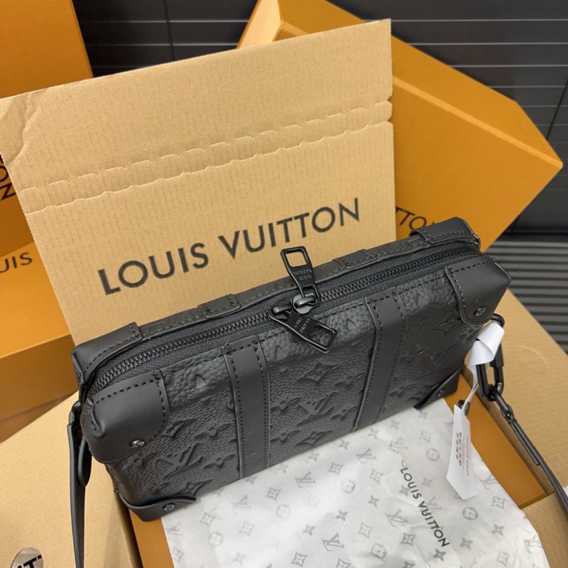 Louis Vuitton Soft Trunk Monogram Crossbody Bag Black view