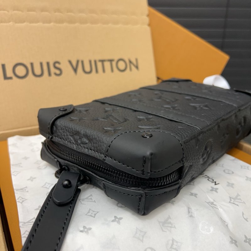 Louis Vuitton Soft Trunk Monogram Crossbody Bag Black view