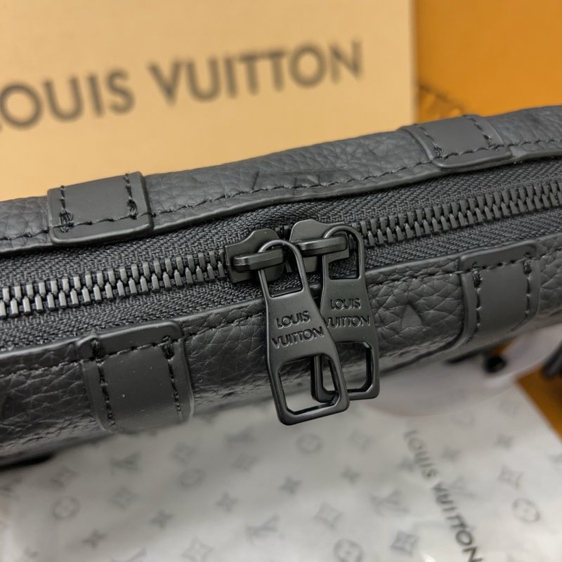 Louis Vuitton Soft Trunk Monogram Crossbody Bag Black view