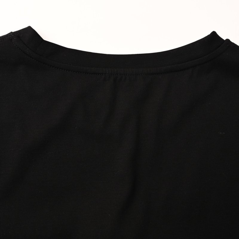 Thom Browne Black Pocket T-Shirt with Signature Stripe view