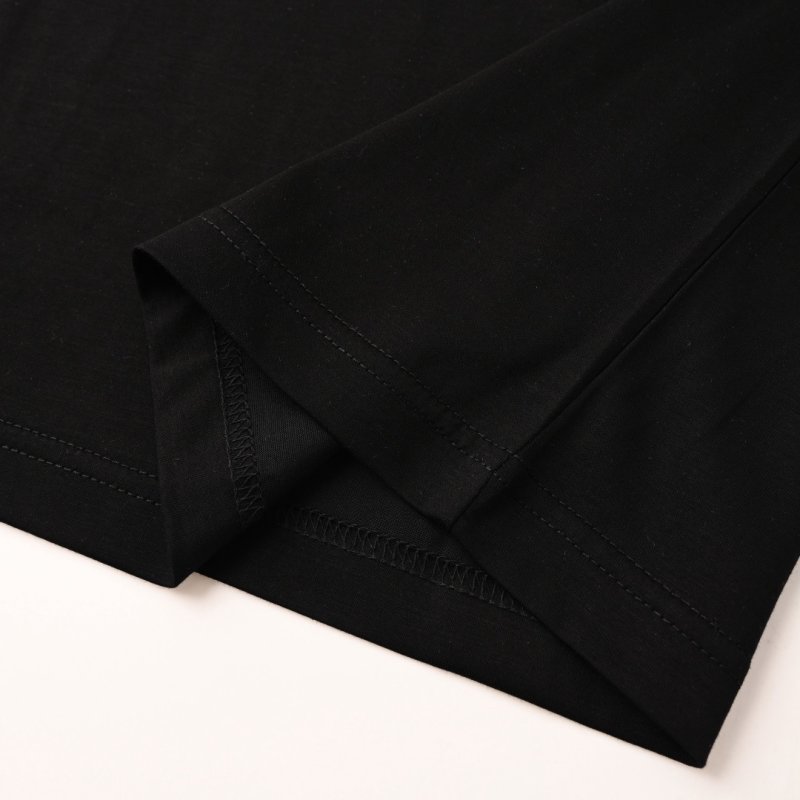 Thom Browne Black Pocket T-Shirt with Signature Stripe view