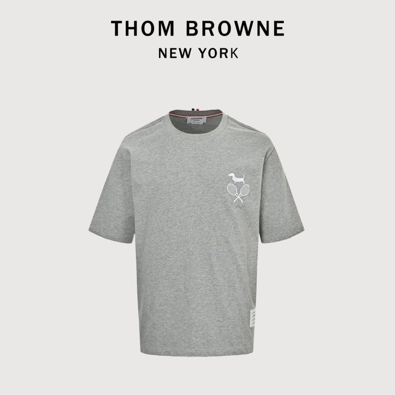Thom Browne Tennis Puppy Grey T-Shirt view