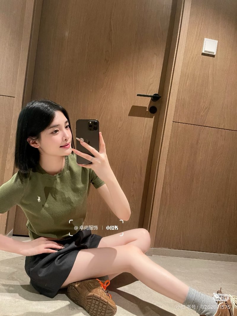 Nike Essential Olive Green Crewneck T-Shirt view