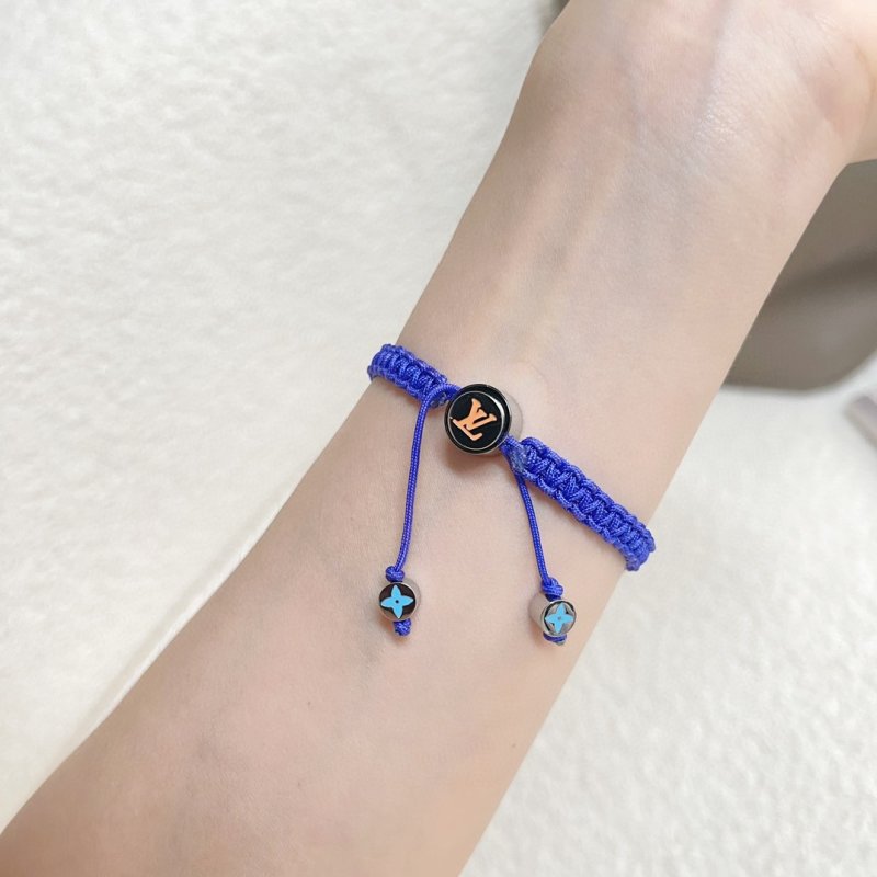 Louis Vuitton Monogram Colors Woven Bracelet - Blue view