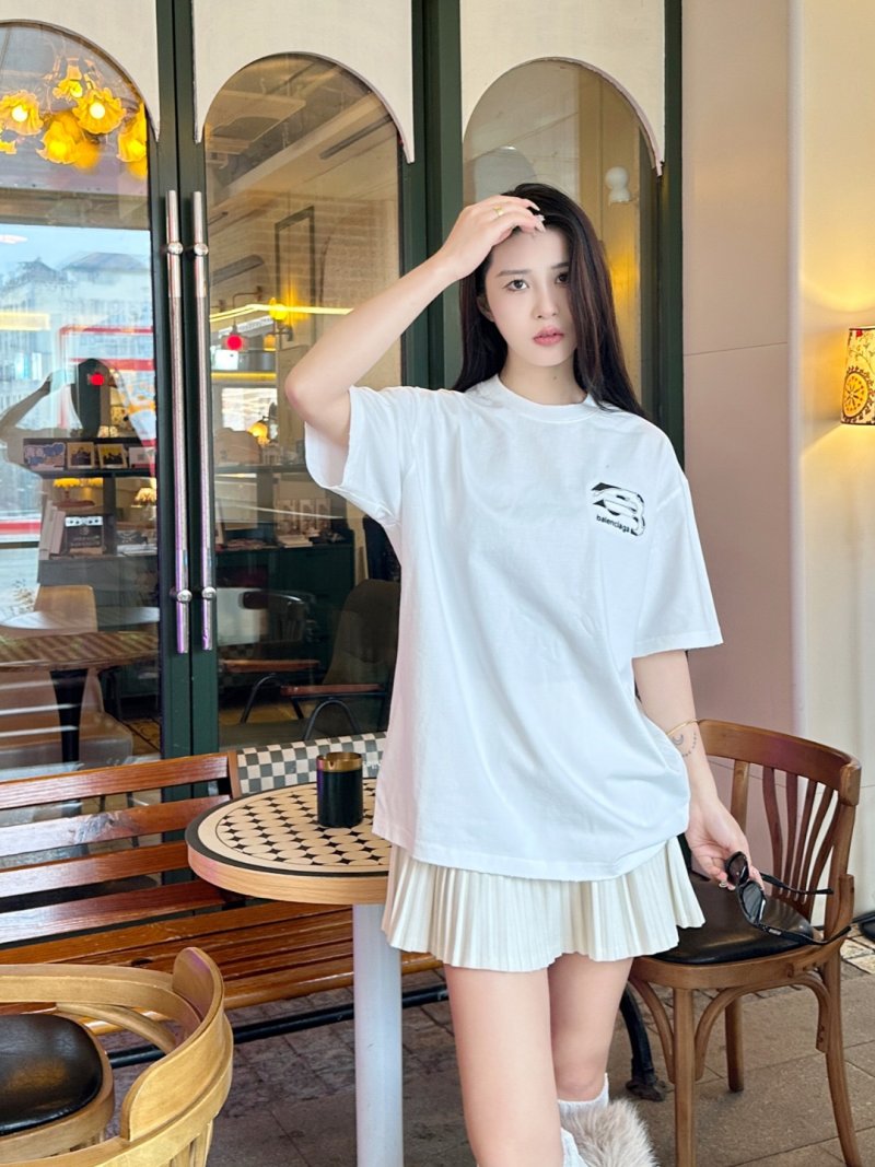 White Minimalist Logo Short Sleeve T-Shirt view
