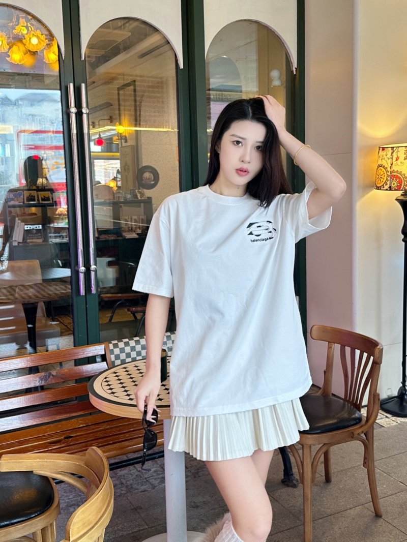 White Minimalist Logo Short Sleeve T-Shirt view