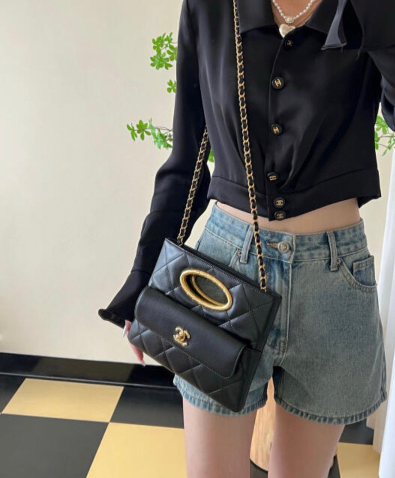 Chanel Quilted Burgundy Shoulder Bag with Gold Hardware view