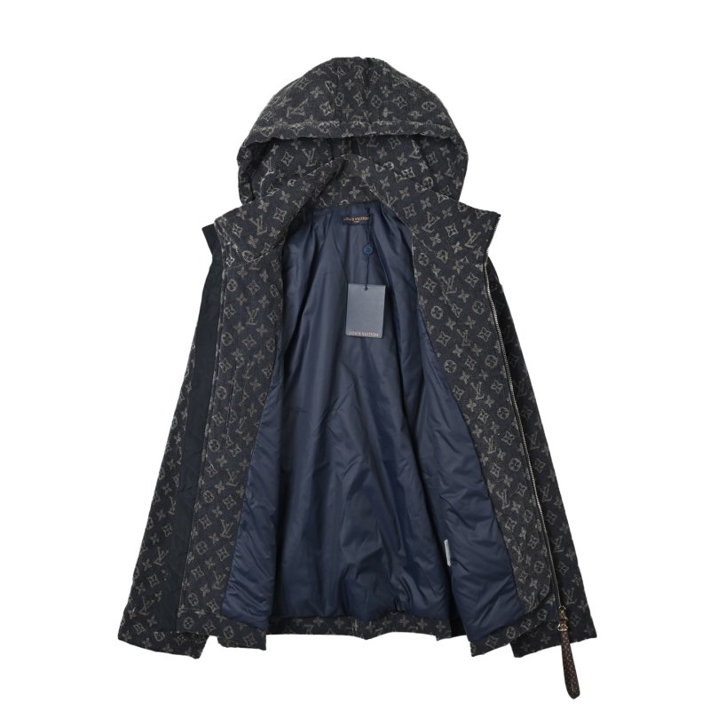 Louis Vuitton Monogram Puffer Jacket Black view