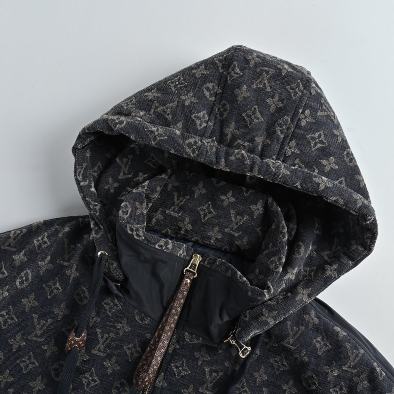 Louis Vuitton Monogram Puffer Jacket Black view